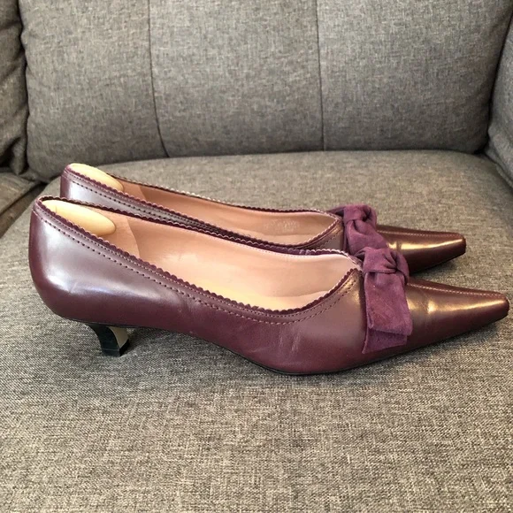 Franco Sarto Gracie Violet Pointed Toe Kitten Heel 10M - Picture 6 of 11